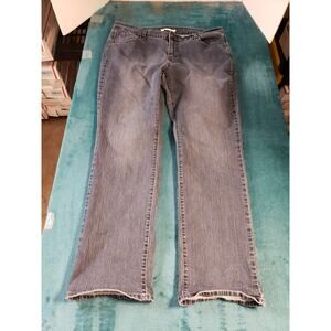 Levis 505 Jeans Size 18 Womens Blue Denim Pants Ladies Mid Rise Straight